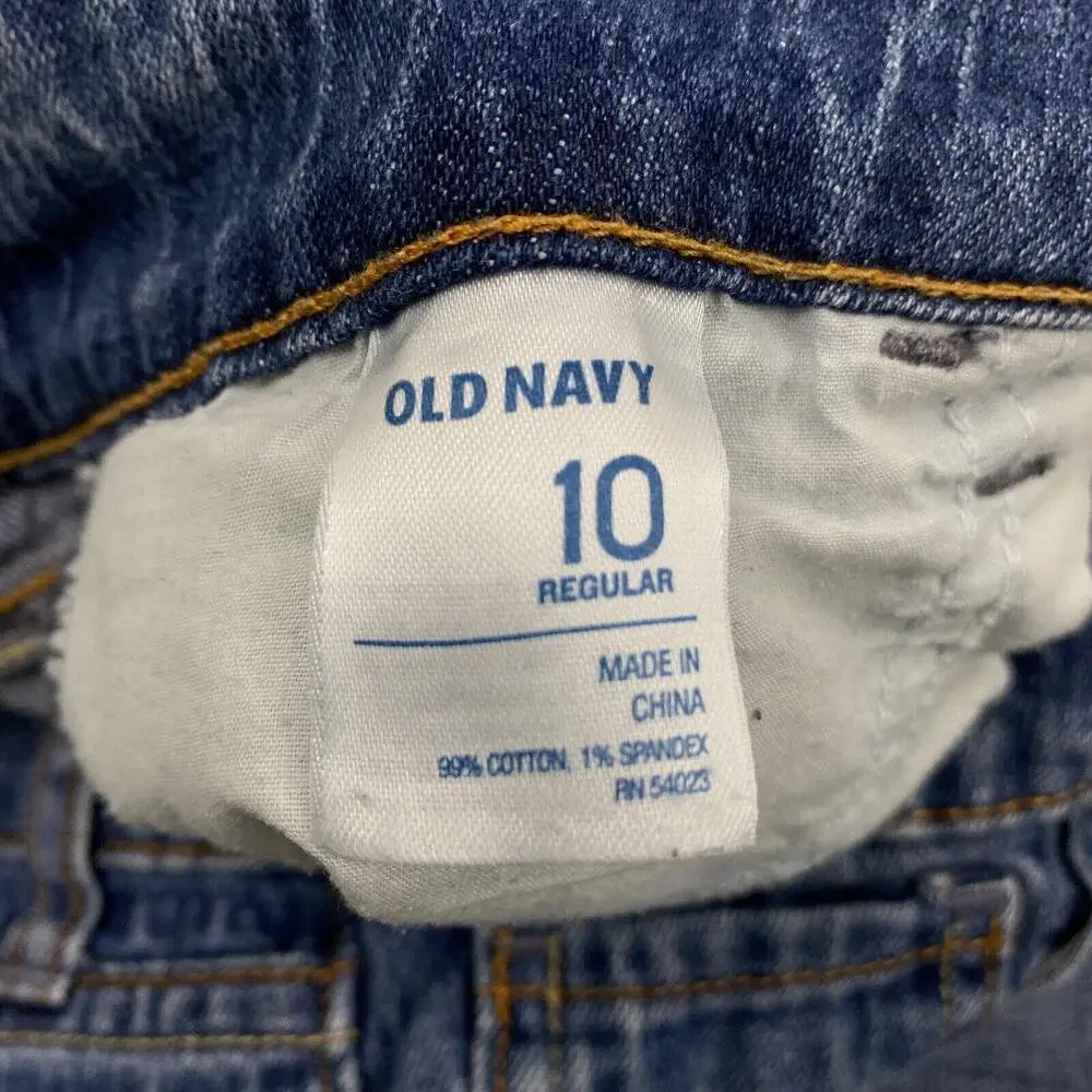 Old Navy Cuffed Capri Women's size 10 Medium Wash Blue Denim jeans‎
